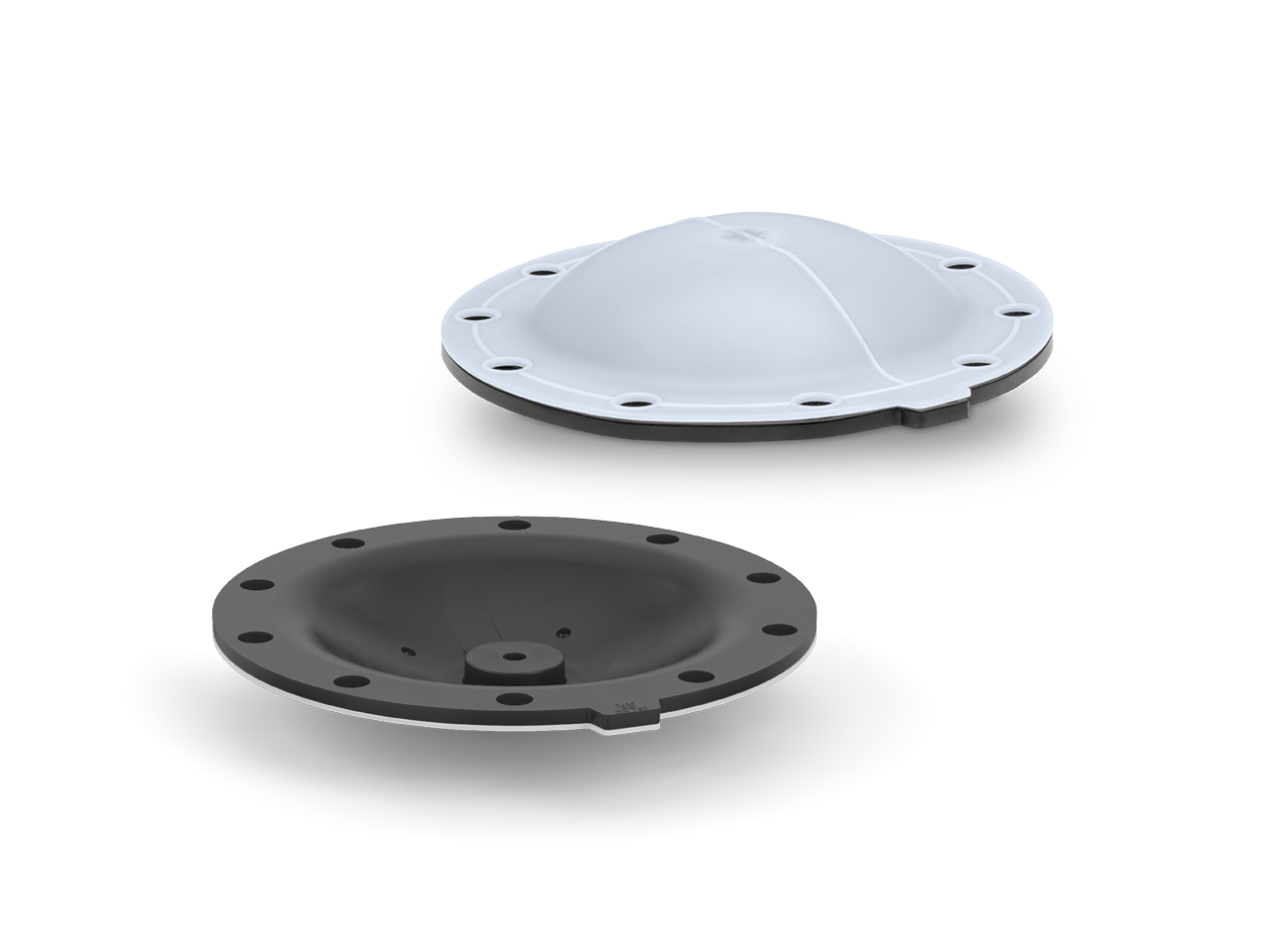 Zweiteilige Membrane mit PTFE-Schild und peroxidisch vernetztem EPDM-Rücken GEMÜ Code 5Q in MG150
